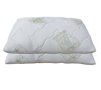 Baldiflex Lot de 2 oreillers Flocons en Mousse à mémoire de Forme, Dimensions 72 x 42 H 15 cm, Aloe Vera