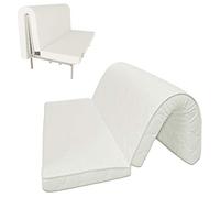 Baldiflex Matelas pour canapé lit Brio Pronto Letto avec pli sur assise orthopédique, ergonomique, hypoallergénique 80x190