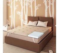 Baldiflex Surmatelas pour lit double 170 x 190 cm en polyuréthane, hauteur 3 cm, couvre-matelas, revêtement Aloe Vera