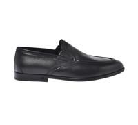 Baldinini - Black tumbled leather and leather slip-ons - Homme - Chaussures - Noir - Taille: 40 EU
