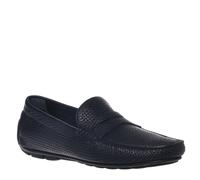 Baldinini Homme Loafer Perf. Tumbled Leat N. Blue, Bleu, 39 EU