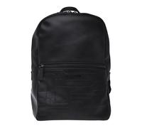 Baldinini, Homme, Sacs, Noir, Taille: ONE Size Backpack in black quilted leather with monogram