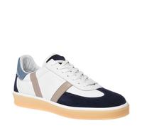 Baldinini Homme Sneaker Perf Suede & Calf. Blue&White Baskets, Multicolore, 44 EU