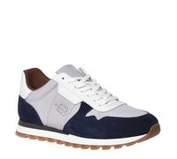 Baldinini Homme Sneaker Suede&Fab. Blue and Grey Baskets, Multicolore, 46 EU