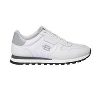 Baldinini - Leather and Fabric Baskets - Homme - Chaussures - Blanc - Taille: 44 EU