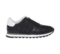 Baldinini - Leather and Fabric Baskets - Homme - Chaussures - Noir - Taille: 42 EU