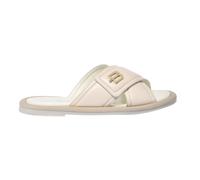 Baldinini - Leather Mule - Femme - Chaussures - Blanc - Taille: 38 EU