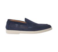 Baldinini - Mocassin en daim perforé - Homme - Chaussures - Bleu - Taille: 40 1/2 EU