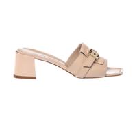 Baldinini - Mule en cuir nude et verni - Femme - Chaussures - Beige - Taille: 37 1/2 EU