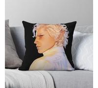 Baldur's Gate 3 Astarion Ancunin Taie d'oreiller carrée en polyester et lin velours Décoration créative Taie d'oreiller Canapé