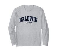 Baldwin Florida Vintage Athletic Sports Design Manche Longue