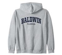 Baldwin Florida Vintage Athletic Sports Design Sweat à Capuche