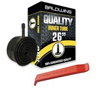 Baldwins Chambre à air 26" pour vélo 26" x 2,20 à 2,50 (compatible avec tous les pneus de 2,20, 2,25, 2,30, 2,35, 2,40, 2,50) Schrader