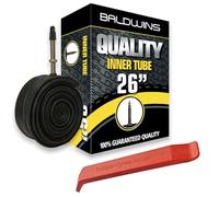Baldwins Chambre à air pour vélo 26" x 2,20 à 2,40 (compatible avec tous les pneus 2,20, 2,25, 2,30, 2,35, 2,40) Presta/français et levier de pneu BALDY'S
