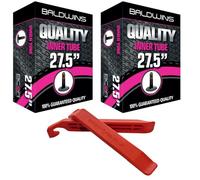 Baldwins Lot de 2 chambres à air de vélo 27,5" x 2,20 à 2,40" (convient à tout pneu 2,20, 2,25, 2,30, 2,35, 2,40) Schrader