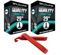 Baldwins Lot de 2 chambres à air pour vélo 29" x 4,4 à 5,3 cm (2,125) Compatible avec toutes les valves Schrader 1,75, 1,85, 1,90, 1,95, 2,0, 2,10, 2,125