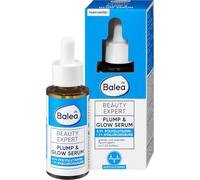 Balea Beauty Expert Plump & Glow Sérum 0,3 % polyglutamine + 2 % d'acide hyaluronique, 1,5 % de caféine, sans parfum, 30 ml
