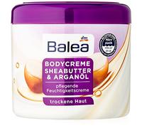 Balea Crème pour le corps au beurre de karité et huile d'argan précieuse pour peaux sèches – 500 ml
