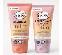 Balea Gel à raser intime (150 ml) + baume après-rasage intime (100 ml) + autocollant PurLife