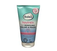 Balea Hautrein Masque exfoliant 3 en 1 - Soin du visage anti-boutons et anti-points noirs avec acide salicylique, argile rose et zinc - Nettoyage en profondeur des pores contre les impuretés - Vegan