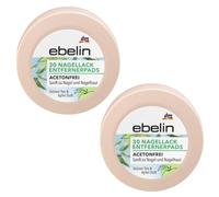 Lot de 2 paquets de 30 tampons de dissolvant pour vernis à ongles sans acétone, sans acétone, doux et nourrissant, taille de voyage, 2 x 30 tampons de Balea
