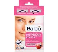 Balea Lot de 10 bandes dépilatoires pour sourcils