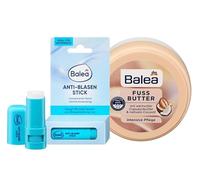 Balea Lot de 2 soins des pieds : stick anti-bulles pour une sensation de douceur sur la peau, maniable, facile à appliquer, idéal pour le quotidien et les déplacements, 8 ml + beurre de cupuaçu et