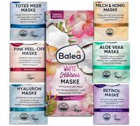 Balea Lot de 7 masques pour le visage 7 x 112 ml particulièrement adaptés au visage