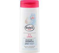Balea med Douche et shampooing 2 en 1 5 % d'urée, avec allantoïne et provitamine B5, sans savon, végétalien, 300 ml