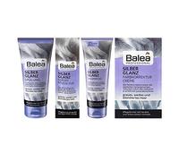 Balea Professional Silver Shine Kit shampoing 250 ml et après-shampoing 200 ml Soin 20 ml Crème correctrice de couleur 20 ml