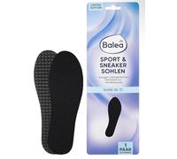 Balea Semelles Sport et Sneaker avec Charbon Actif, Taille 36/37, Noir, Édition Limitée, 1 Paire