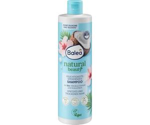 Balea Shampooing Natural Beauty, Hydratant avec Extrait d'Hibiscus Bio et Lait de Coco, Sans Silicone et Sulfate, Végétalien