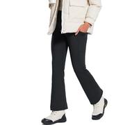 baleaf Legging évasé doublé en polaire pour femme - Pantalon de yoga imperméable avec poches - Taille haute - Bootcut - Pantalon d'hiver, Noir épais, XS