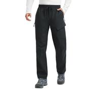 baleaf Pantalon de randonnée thermique pour homme - Pantalon softshell hydrofuge - Pantalon cargo - Pantalon d'extérieur - Pantalon de trekking - Pantalon de ski - Pantalon de VTT - Pantalon long
