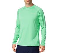 baleaf Rashguard T-Shirt à Manches Longues pour Homme Protection UV UPF 50+, Vert jonc de mer 3XL