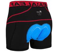 baleaf Short Cycliste Homme Cuissard Vélo VTT avec Coussin de Compression à 5 Couches Rembourré Cale?on Respirant à Séchage Rapide Anti Glissante Rouge M