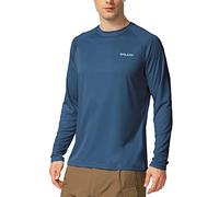 baleaf T-Shirt Anti-UV Homme Rashguard Manche Longue et Court Tee Shirt Protection Solaire Léger Séchage Rapide pour Baignade Surf Pêche Natation Plongée Plage A-Violet XXL