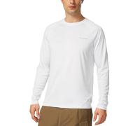 BALEAF T-Shirt Anti-UV Homme Rashguard Manche Longue et Court Tee Shirt Protection Solaire Léger Séchage Rapide pour Baignade Surf Pêche Natation Plongée Plage-Blanc-L