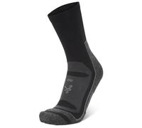 Balega Blister Resist Crew Chaussettes de Course Mixte, Grey/Black, Medium (EU 41-43 / UK 6.5-8)