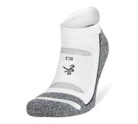 Balega Blister Resist Performance No Show Athletic Running Socks (1 Pair) Les Ampoules résistent à la lumière, Blanc/Gris, XL Mixte