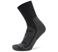 Balega Blister Resist Crew Chaussettes de Course Mixte, Grey/Black, Medium (EU 41-43 / UK 6.5-8)