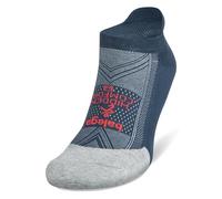 Balega Hidden Comfort No Show Chaussettes Confort Et Performance, Amorti Comme Un Nuage, Design Respirant, Idéales Pour La Course Et Le Quotidien, Haute Amorti,Small (EU 36-39.5),Bleu/Gris