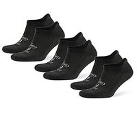 Balega Hidden Comfort Performance No Show Athletic Running Socks for Men and Women (3-Pack) Chaussettes de Course athlétiques performantes, Noir, Large (Lot de 3) Mixte