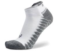 Balega Silver No Show Chaussettes Confort Et Performance,Design Tricoté,Prévient Odeurs Et Bactéries,Fibres Drynamix™ Gardent Les Pieds Frais Et Secs,Rembourrage Élevé,Medium (EU 40-42.5),Blanc