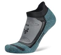 Balega Unisex Blister Resist No Show Chaussettes de Course/Running Sock, Gris/Bleu, Taille XL (EU 46-48.5)