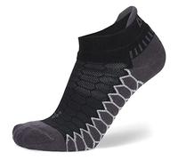 Balega Unisex Silver Antimicrobial No-show Compression Fit Chaussettes de Course/Running Sock, Noir, Large, EU Taille 43-45.5
