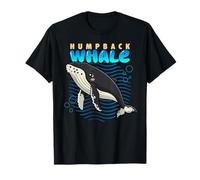 Baleine à Bosse de Dessin animé pour Amoureux des Animaux Marins T-Shirt