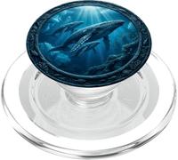 Baleine à Bosse observateur des Baleines Plongeur Famille Baleine dans l'océan PopSockets PopGrip pour MagSafe