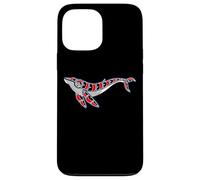 Baleine à Bosse Style amérindien Pacifique Northwest Coque pour iPhone 13 Pro Max