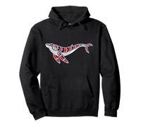 Baleine à Bosse Style amérindien Pacifique Northwest Sweat à Capuche